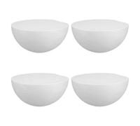 ifundom 4 Pezzi Emisfero di Schiuma Bianca 195 CM Semisfera Solida per Lavoretti Fai da Te Artigianali Scolastici Decorazioni Creative per Feste e Progetti Artistici