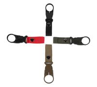 ifundom 4 Pezzi Moschettone Porta Bottiglia d'Acqua in Nylon, Set da 4, per | Acciaio Plastico, Resistente alla Rottura, Aggancio Saldo, per Minerale