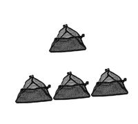 ifundom 4 Pezzi Piccola borsa da tavolo rotondo mini all'aperto tavolo da campeggio pieghevole scrivania borsa a rete sotto il tavolo borsa a rete per tavolo da campeggio Nero