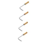 ifundom 4 Pezzi Strumenti di diserbo allentamento Manuale rimozione Mano diserbini attrezzo da Giardinaggio Portatile sarchiatrici domestiche Garden Manual Weeder di Legno