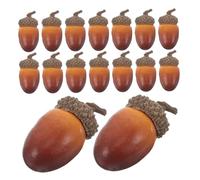 ifundom 40 Artificial Acorns With Realistic Texture And Natural Caps Small Faux Nuts For Diy Crafting Seasonal Wedding Thanksgiving And Home Kitchen Table Decor