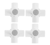 ifundom 4pezzi Adattatore Tubo Acqua in PVC Raccordo Vie Connettore Giunto Resistente Basse Temperature e Urti per Progetti Fai da Te e Mobili