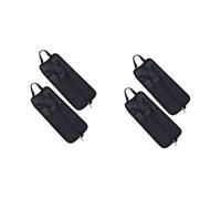 ifundom 4pezzi Borsa Porta Bacchette Per Batteria Sacchetto Di Stoccaggio Resistente e Pratico Capacità Per Maniglia Per Trasporto Nero