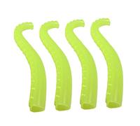 ifundom 4pezzi Burattini Dito Luminose Forma Di Polpo Giocattoli Divertenti Per Feste Di Accessori Per Raccontare Fiabe Verde