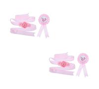 ifundom 4pezzi Fascia e Distintivo Per Maternità Cintura Per Gravidanza Spilla Per Shower e Festa Di Genere Accessorio Elegante e Unico Per Futuri Genitori