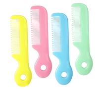 ifundom 4pezzi Pettine per Capelli per Ragazzo Ragazza Ragazza Denti Rotondi Pettine di Sicurezza per Capelluto Delicato di Pettini Colorati per Ragazzo Piccoli