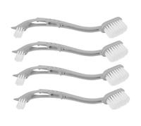 ifundom 4pezzi Spazzola Doppia Testa per Gabbie per Uccelli da Manico lungo Ergonomico per Rimuovere Escrementi e Detriti per Cucce e Trespoli Pulizia Profonda senza Sforzo