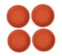 ifundom 4pezzi Vassoio per Acqua per Vasi da Fiori Vassoio Raccogligocce per Fioriere Sottovaso per Piante da Interno ed Esterno Resistente ai Danni Facile da Pulire Diametro Interno