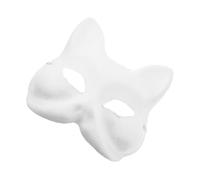 ifundom 5 Maschere Vuote per DIY Fox Maschere Dipinte per Halloween Feste e Attività Creative Mascherade Accessori per Adulti per Sviluppare Abilità