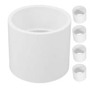 ifundom 5 Pezzi Adattatore per Tubi in Pvc Bianco Resistente ad Alta Pressione Connettore Diritto Antigiallo per Ambienti Industriali e Uso Domestico