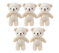 ifundom 5 Pezzi Ciondoli Multifunzione a Forma di Orso di Cotone Pp, Piccoli Orsetti Portatili per Bomboniere e Decorazioni Fai da Te, per Regali e Accessori da Viaggio