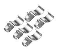 ifundom 5 Pezzi Ganci Laterali per Sospensione Set in Acciaio Inox Argento | Ganci in Plastica, Installazione Semplice e Struttura Nascosta, Resistenti All'usura, Stile Elegante per Uso Domestico