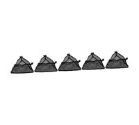 ifundom 5 Pezzi Piccola borsa da tavolo rotondo tavolo da campeggio tavolo pieghevole all'aperto mini scrivania borsa a rete sotto il tavolo accessori per la tavola da campeggio Nero
