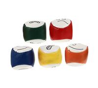 ifundom 5 Pezzi Sabbag di sabbia sorridente giocoleria palline di plastica palline da giocoliere colorate giocattoli da gioco palle da giocoliere dei cartoni animati pu