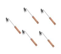 ifundom 5 Pezzi Strumenti da Giardinaggio Strumento estrattore per Mano sarchiatore per Erbacce utensile Multifunzione attrezzo a forchetta per diserbo Strumenti di diserbo
