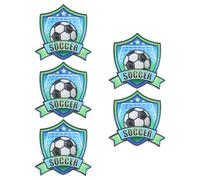 ifundom 5 Spille da Bavero Calcio in Metallo Lega di Zinco, Spilla da Calcio Resistente per Zaini e Abbigliamento Sportivo, Accessori Souvenir per Appassionati e Feste Sportive