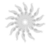 ifundom 50 Pezzi Ciondoli a Forma di Ala D’Angelo Vintage Strass Pendenti Leggeri per Gioielli Fai da Te per Orecchini Braccialetti e Collane Artigianali