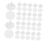 ifundom 50 Pezzi Copriprese Bimbo Sicuri Bianco Protezione Elettrica Antiscossa per Prese Casa e Ufficio Coperture Sicurezza Ragazzo Ragazza Facili da Installare per Protezione Totale