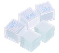 ifundom 500 Pezzi Vetrini Coprioggetto per Microscopio 18x18 Mm, Vetro | Laboratorio, Preparazione Precisa dei Campioni, Resistenti Danni, Confezione da 5 Scatole