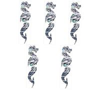 ifundom 5fogli Fretboard Inlay Sticker Con Pattern Drago Per Chitarra Ukulele e Basso Adesivi Decorativi Autoadesivi Facili Da Applicare e Perfetti Per Musicisti
