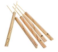 ifundom 5pezzi Bamboo Bird Whistle Strumenti Musicali Bambù Per Imitare Canti Di Uccelli Giocattoli Educativi Per Perfetti Per Attività All Aperto e Giochi Creativi
