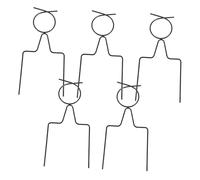 ifundom 5pezzi Guida da in Metallo Resistente Supporti per Flessibile Punte Guida per Articoli da Giardinaggio Picchetti per Irrigazione