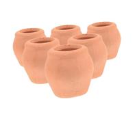 ifundom 6 Mini Vasi Terracotta in Per Piante e Cactus Vasi in Miniatura Per Fioriture Design Fori Drenaggio e Per Ed Esterni