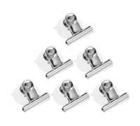 ifundom 6 Pezzi Clip in Acciaio Inox Ventosa Media Morsetti a Ventosa Resistenti per Appendere Accessori Bagno e Cucina per Piastrelle Lisce e Superfici Diverse Organizzazione Casa