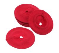 ifundom 6 Pezzi Copri Orecchie Cuffie in Cotone Rosso, Protezione Leggera Lavabile per Headset e Cuffie, per Aviazione e Training