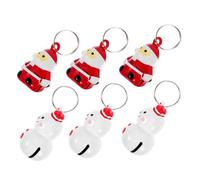 ifundom 6 Pezzi Decorative per Accessorio per Animali Campanellini per Decorazioni Natalizie per Speciali Rosse con Natale Rosse con Cappello