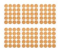 ifundom 600 Etichette Adesive Sigillanti in Carta Kraft Rotonde Autoadesive per Sacchetti e Pacchi Etichette Decorativi Spazio Scrittura per Bomboniere e Confezioni Regalo