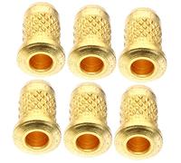 ifundom 6pezzi Boccole Per Corde Di Chitarra Elettrica Ferrule Dorato Per Sostituzione e Montaggio Facile Accessori Pratici Per Chitarra