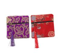 ifundom 6pezzi Borse Chic Per Unghie Guzheng Con Cerniera Sacchetti Multifunzionali Per Accessori e Piccole Cose Design Elegante e Pratico Per Scuola Lavoro e Shopping