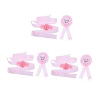 ifundom 6pezzi Cintura Decorativa Maternità Sash Per Shower Con Corsage Daddy to Be Accessorio Elegante Per Annuncio Di Gravidezze e Foto Maternità