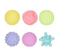 ifundom 6pezzi Palline Sensoriali Per Giocattoli Da Massaggio Colorati Per Sviluppo Tattile e Coordinazione Mano-occhio Palline Morbide Per Bagno e