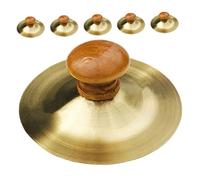 ifundom 6pezzi Pz Cymbali Dito Con Manici Legno Strumenti Musicali Mini Per Danza Del Ventre Educazione Musicale Per Ragazzo Ragazza e Adulti