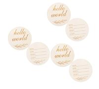 ifundom 6pezzi Targhetta Annuncio Per Fotografico Personalizzabile Data e Decorazione Versatile Per Album Fotografici e Nursery