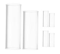 ifundom 6pezzi Vetro Trasparente per Chitarra di Slide Ergonomici Adatti per Mani di Diverse per Musica Rock Folk e Country Permettono un Controllo Preciso e Sessioni di Suono Prolungate