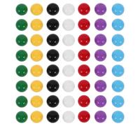 ifundom 70 Biglie Colorate da 10 Mm in Plastica Solida | 7 Colori Assortiti, Sfere per Il Calcolo Delle Probabilità Matematiche, Perline di Ricambio per La Dama Cinese