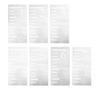 ifundom 7pezzi Per Righello Riquadrato Riutilizzabile Per Misurare Stencil e Scuola