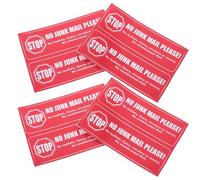 ifundom 8 Adesivi Impermeabili per Cassetta Postale Residenziale, Etichette Autoadesive Anti-posta Indesiderata per Esterni, Cartelli Avviso Posta senza Marketing per Casa e