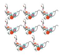 ifundom 8 Pezzi Toppe da Cucire Applique di Fiori Ricamate Termoadesive e da Stirare Resistenti e Durevoli per Abbigliamento Borse e Tessuti in Cotone Decorazioni Moda per Tutte le