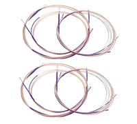 ifundom 8 Pz Corde Per Pipa Strumento Oud Cane Di Peluche Parti Per Baglama Turco Al Collo Liuto Go-parts Strumento Musicale Piastrelle Esagonali Corda D'acciaio Insieme Di Pipa