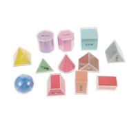 ifundom 8 Solidi Geometrici Plastica Trasparente per Modelli per Misurazione Volume Strumenti Matematici per Aula e Giochi Educativi per Sviluppo