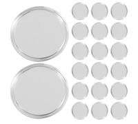 ifundom 80pezzi Capsule per Monete in Plastica Trasparente Scatole Monete Singole Coperchio Mezzaluna Protezione da Polvere e umidità per Collezione Design Compatto e Robusto