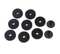 ifundom 8pezzi Felt Washers e Cymbal Sleeve Con Base Per Batteria Accessori Per Pratica Musicale Sordina Silenziosa Per Piatto Per Allenamento Casa Nero