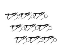 ifundom 9pezzi Clip Per Microfono Bavero in Metallo Design Compatto e Regolabile Presa Forte e Installazione Rapida Per Discorsi Interviste Streaming Live e Videochiamate