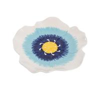ifundom Abbeveratoio Forma di Fiore Blu per Farfalle e Api in Ceramica Decorazione Elegante Facilita L’impollinazione e Aumenta la Biodiversità per Giardino Esterno