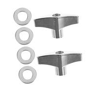 ifundom Accessori in Metallo Per Batteria Kit Di Sostituzione Per Hardware Della Batteria Con Alette Serraggio Manuale Viti Farfalla Dado Di Fissaggio