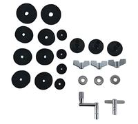 ifundom Accessori Per Batteria Set Di 23 Pad Per Batteria Pad Non in Feltro Pad Smorzatori Per Batteria Per Esercitarsi
